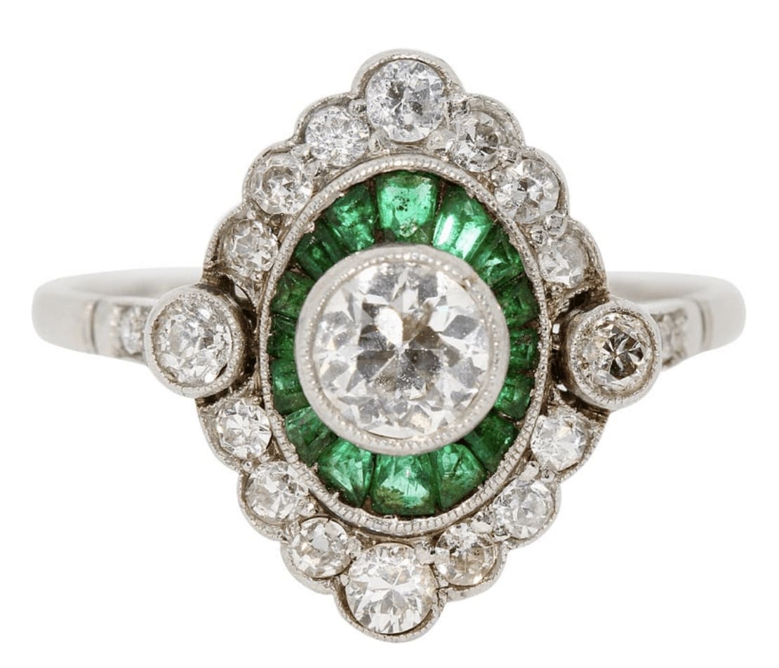 Art Deco Brillantring