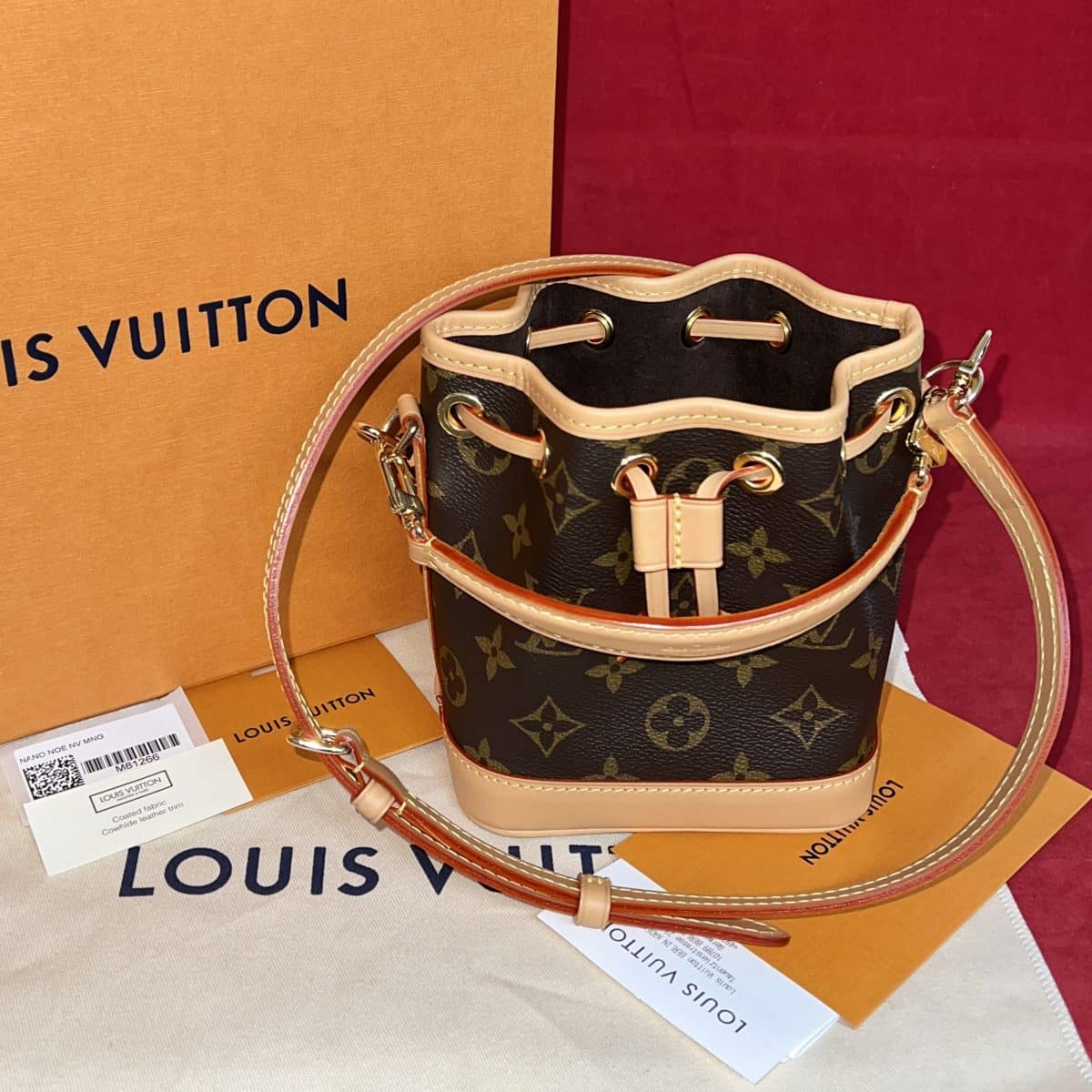 Louis Vuitton M81266 Nano Noe Monogram Canvas