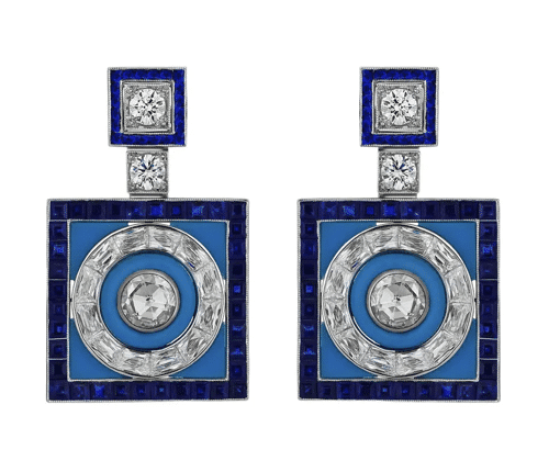 Art Deco Diamant Ohrringe
