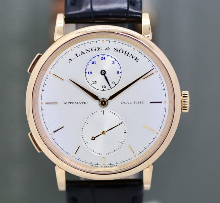 A. Lange & Söhne Saxonia Dual Time Roségold 385.032