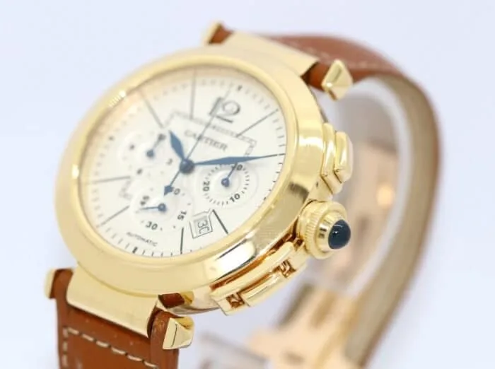 Cartier Pasha Chronograph Automatic Gold 2861 – Bild 2
