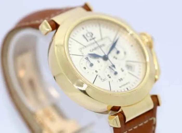 Cartier Pasha Chronograph Automatic Gold 2861 – Bild 3