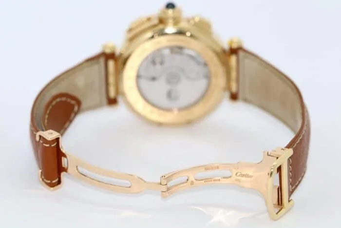 Cartier Pasha Chronograph Automatic Gold 2861 – Bild 5