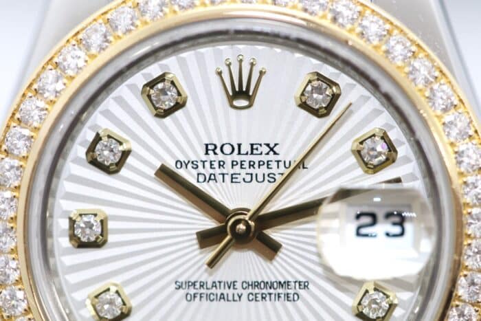 Rolex Lady Datejust 26 Edelstahl Gold Diamanten 179383 – Bild 2