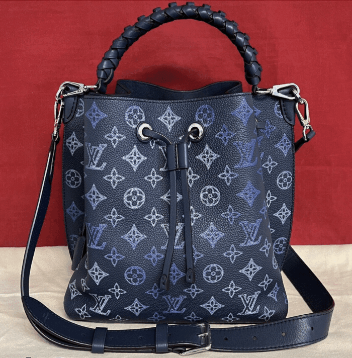 Louis Vuitton Muria Navy Blue Limited Umhängetasche Monogram Leder