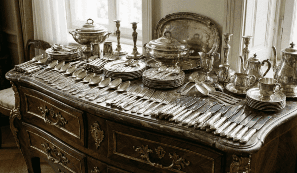 Silberbesteck-Tafelsilber